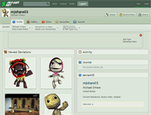 Tablet Screenshot of mjohare03.deviantart.com