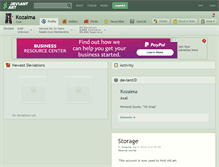 Tablet Screenshot of kozaima.deviantart.com