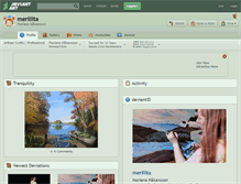 Tablet Screenshot of merillita.deviantart.com