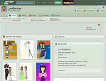 Tablet Screenshot of loragardner.deviantart.com