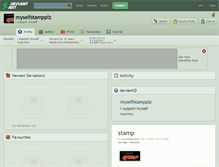 Tablet Screenshot of myselfstampplz.deviantart.com