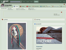 Tablet Screenshot of kelandrah.deviantart.com