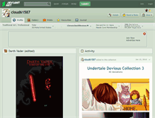 Tablet Screenshot of cloud61587.deviantart.com