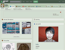 Tablet Screenshot of fufo.deviantart.com