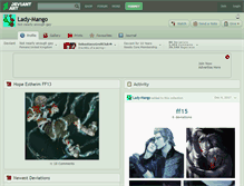 Tablet Screenshot of lady-mango.deviantart.com