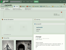 Tablet Screenshot of mariom84.deviantart.com
