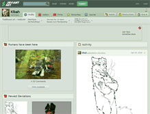 Tablet Screenshot of kibah.deviantart.com