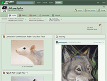 Tablet Screenshot of philosophyfox.deviantart.com