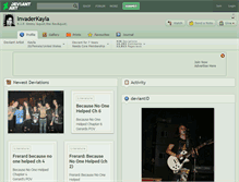 Tablet Screenshot of invaderkayla.deviantart.com