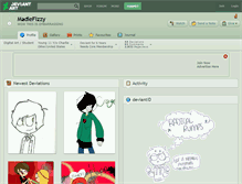 Tablet Screenshot of madiefizzy.deviantart.com