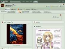 Tablet Screenshot of imprisoned-fire.deviantart.com