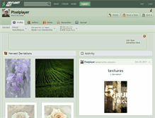 Tablet Screenshot of pixelplayer.deviantart.com