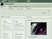 Tablet Screenshot of nicolawingeddeity.deviantart.com