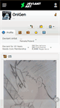 Mobile Screenshot of onigen.deviantart.com