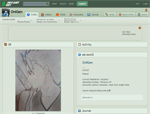 Tablet Screenshot of onigen.deviantart.com