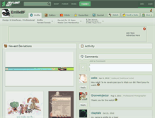 Tablet Screenshot of emiliebf.deviantart.com