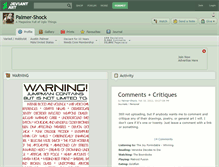 Tablet Screenshot of palmer-shock.deviantart.com