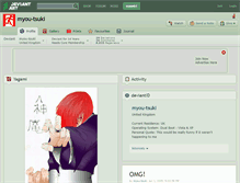 Tablet Screenshot of myou-tsuki.deviantart.com