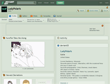 Tablet Screenshot of ladypolaris.deviantart.com