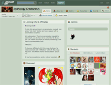 Tablet Screenshot of mythology-creatures.deviantart.com