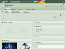 Tablet Screenshot of himitsuhino.deviantart.com