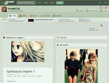 Tablet Screenshot of invaderlia.deviantart.com
