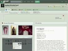 Tablet Screenshot of madamwonderland.deviantart.com