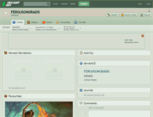 Tablet Screenshot of fergusongradis.deviantart.com