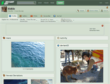 Tablet Screenshot of kloklo.deviantart.com