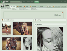 Tablet Screenshot of fiorka.deviantart.com