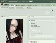 Tablet Screenshot of becky-x.deviantart.com