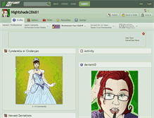 Tablet Screenshot of nightshade28681.deviantart.com