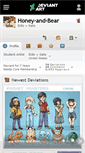 Mobile Screenshot of honey-and-bear.deviantart.com