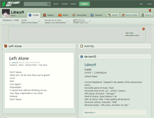Tablet Screenshot of ldraco9.deviantart.com