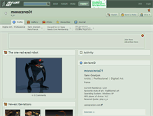 Tablet Screenshot of monoceros01.deviantart.com