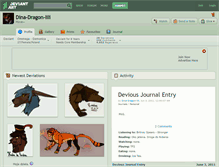 Tablet Screenshot of dina-dragon-lili.deviantart.com