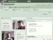 Tablet Screenshot of daddyslittlejanegirl.deviantart.com