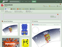 Tablet Screenshot of itsmonotune.deviantart.com