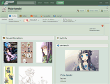 Tablet Screenshot of pixie-tenshi.deviantart.com