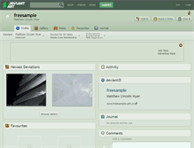 Tablet Screenshot of freesample.deviantart.com