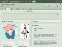 Tablet Screenshot of neko-yuki-chan.deviantart.com