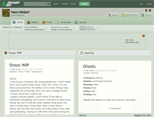 Tablet Screenshot of nani-midori.deviantart.com