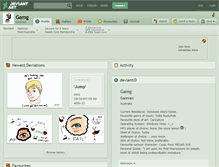 Tablet Screenshot of gamg.deviantart.com