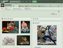 Tablet Screenshot of funnytora.deviantart.com