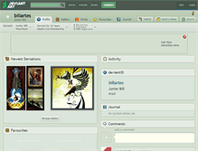 Tablet Screenshot of billartes.deviantart.com