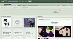 Desktop Screenshot of michealdark.deviantart.com
