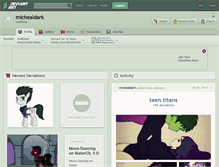 Tablet Screenshot of michealdark.deviantart.com