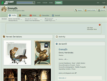 Tablet Screenshot of emmyeh.deviantart.com