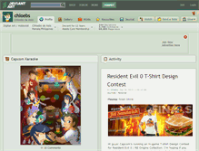 Tablet Screenshot of chloebs.deviantart.com