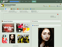 Tablet Screenshot of fluorescent-black.deviantart.com